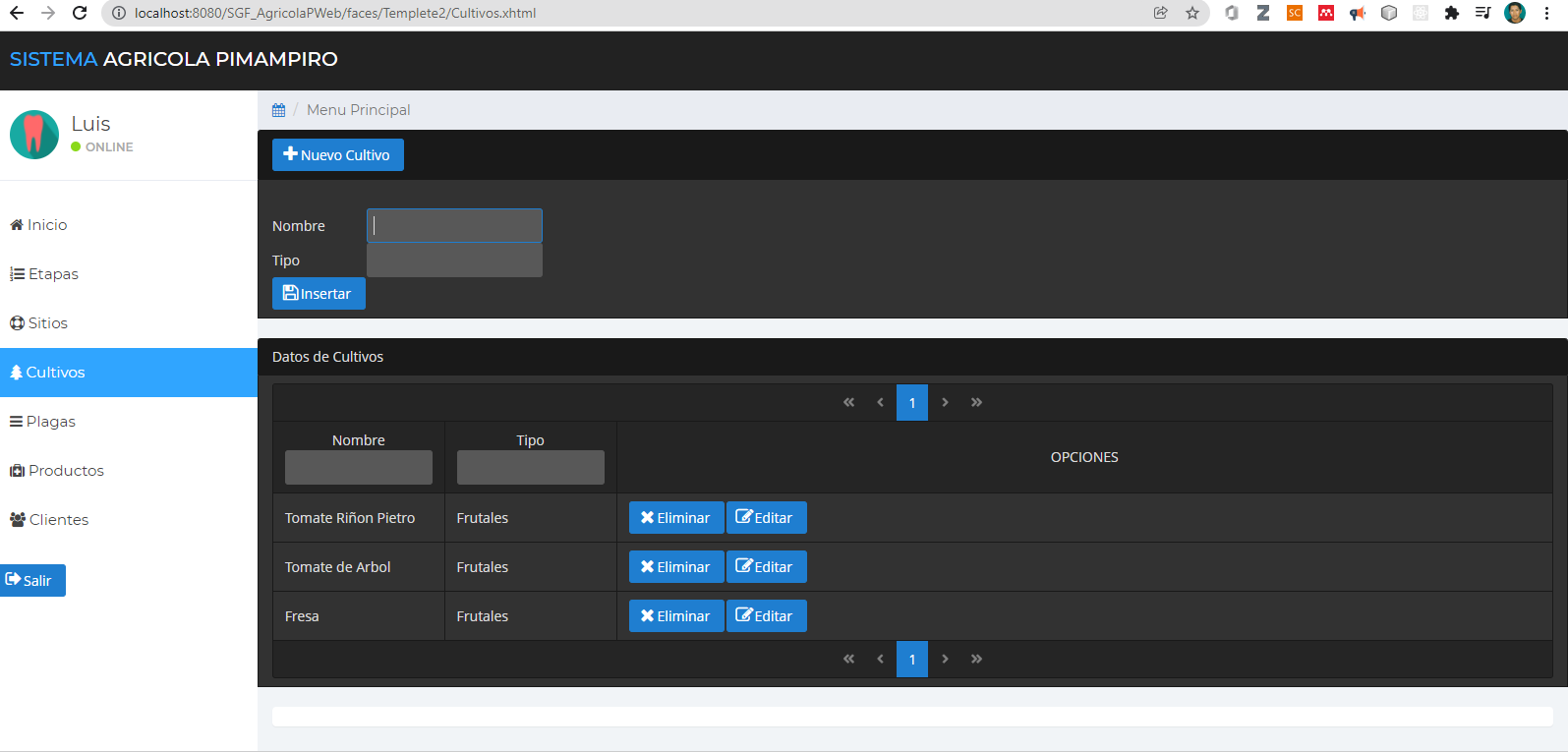 Desarrollo de Software a Medida Control de Fumigación